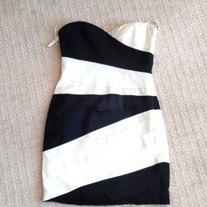 Mini dress BCBG black white